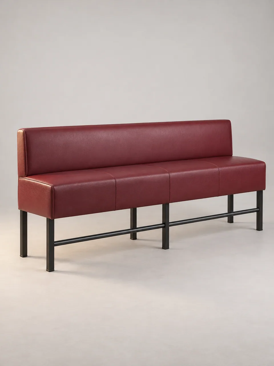 Steel-Leg Bench & Corner Banquette view 2