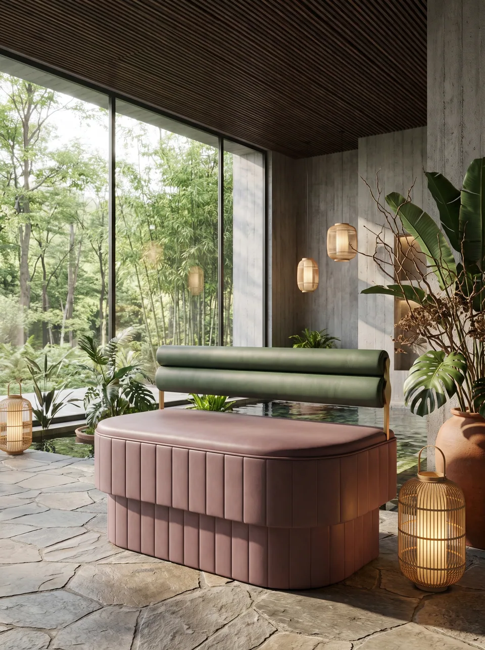 Twin-Bolster Island Settee view 3