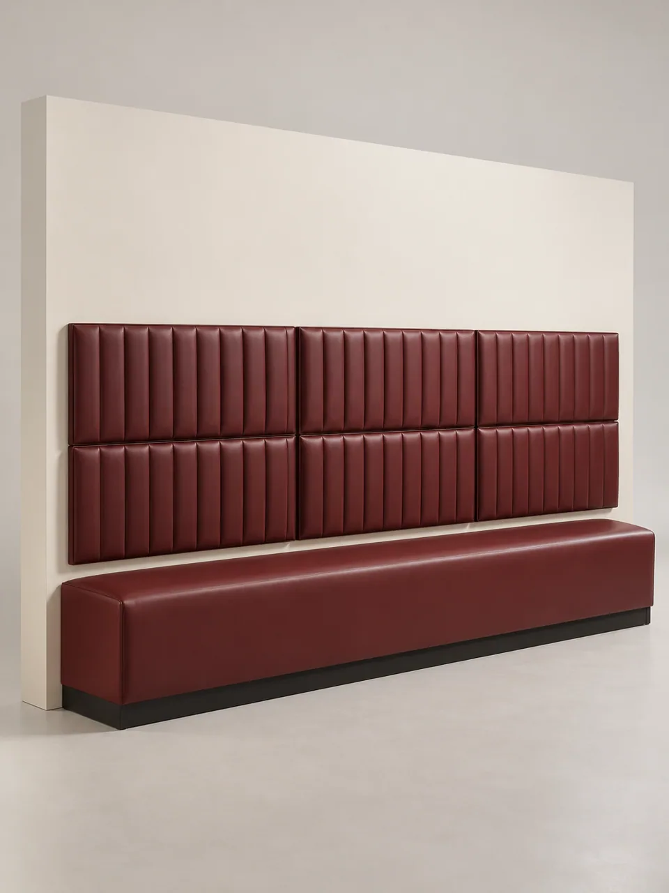 Wall-Hung Channel Panel Bench view 2